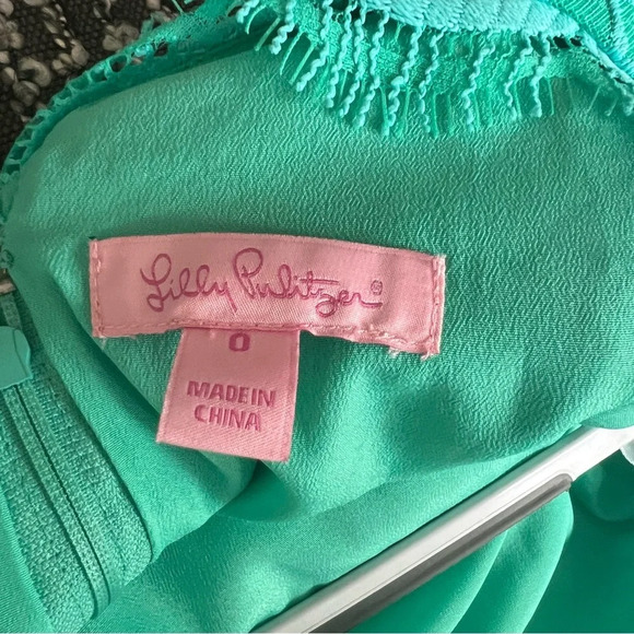 Lilly Pulitzer Meryl Lace Mini Dress in Poolside Blue - Picture 9 of 9